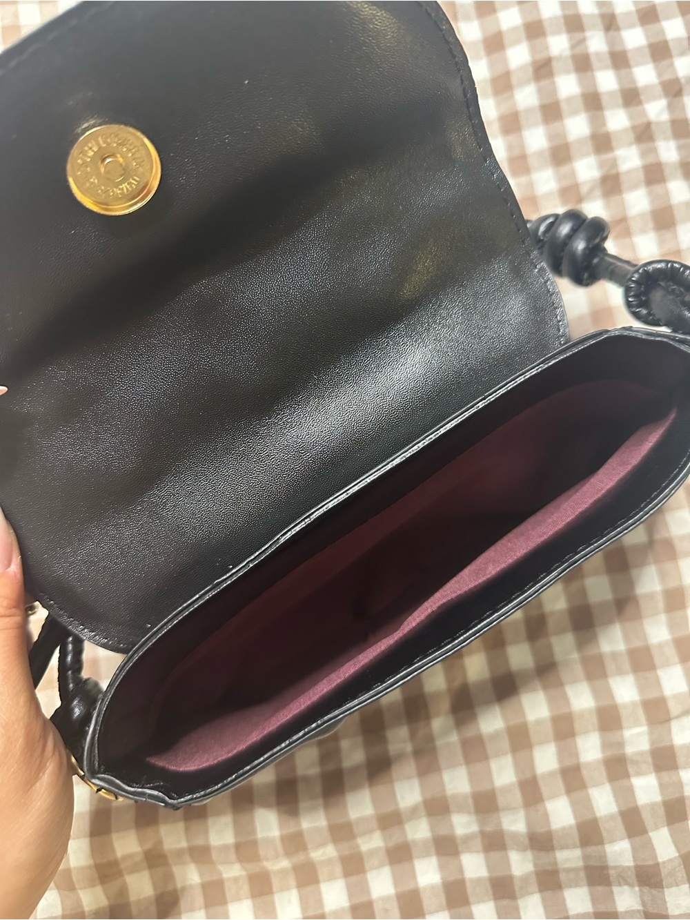 Source Unknown Black Shoulder Bag with Knotted Strap - Picture 4 of 5